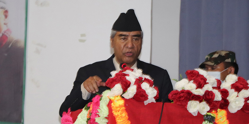 विश्वव्यापी जलवायु परिवर्तनको कारण नेपाल उच्च जोखिममा छ : प्रधानमन्त्री देउवा